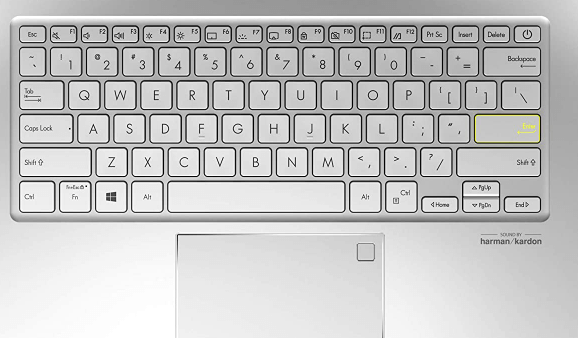 Asus VivoBook S13 Backlit keyboard